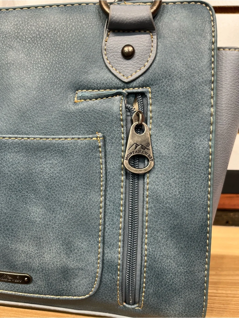 Montana West faux leather concealed-carry bag